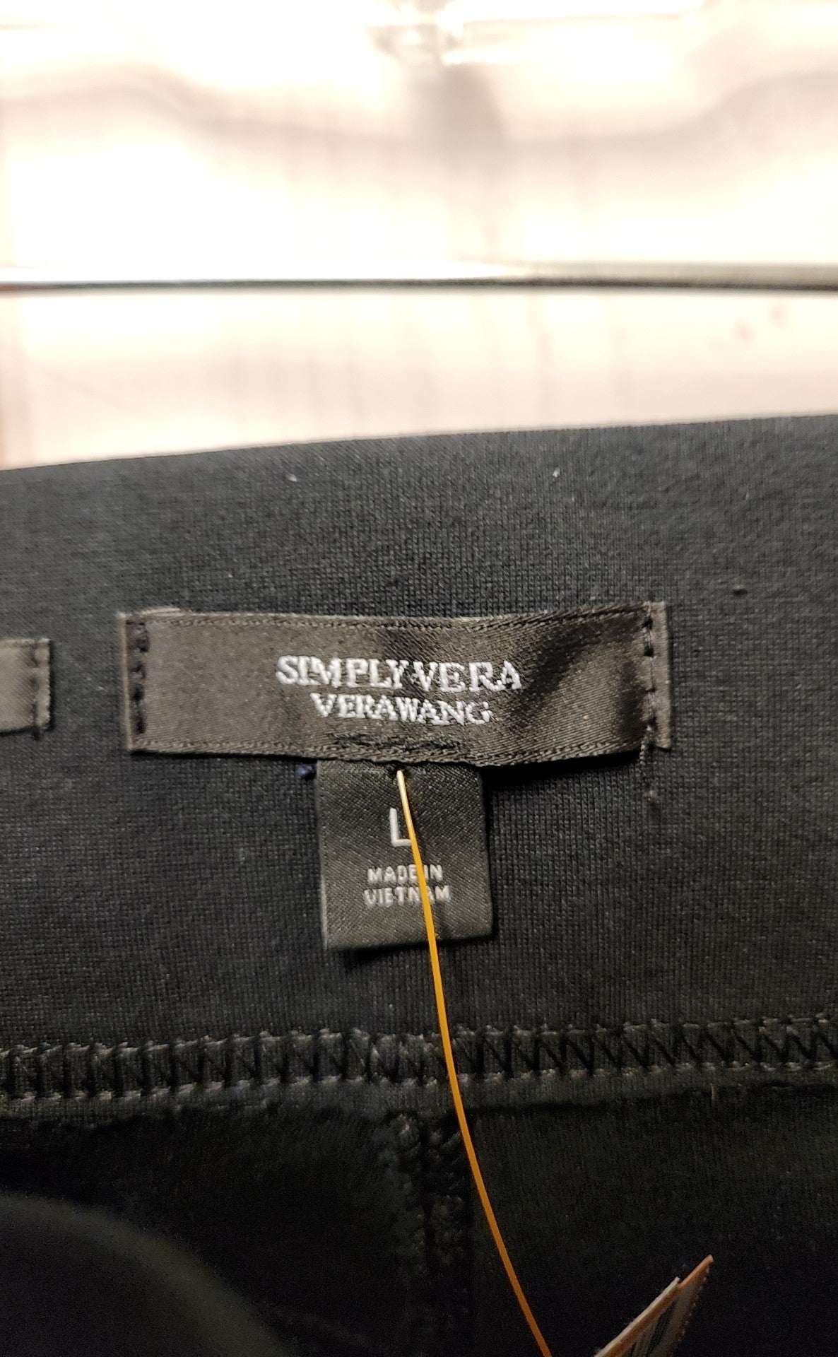 Simply Vera Women's Size L Black Pants Skinny