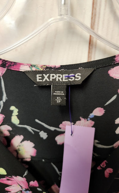 Express Women's Size XS Black Long Sleeve Top