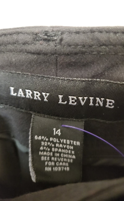 Larry Levine Women's Size 14 Black Pants