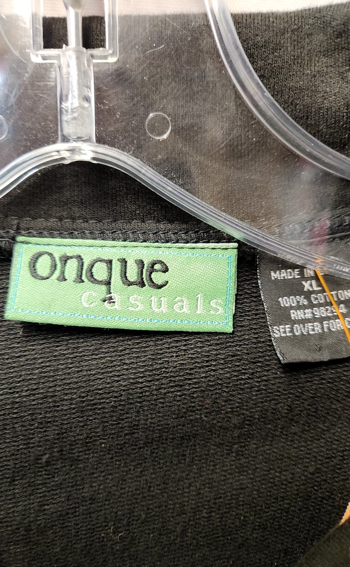 Onque Women's Size XL Black Cardigan