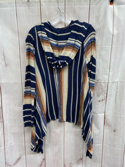 American Rag Women's Size M Blue & Brown Cardigan