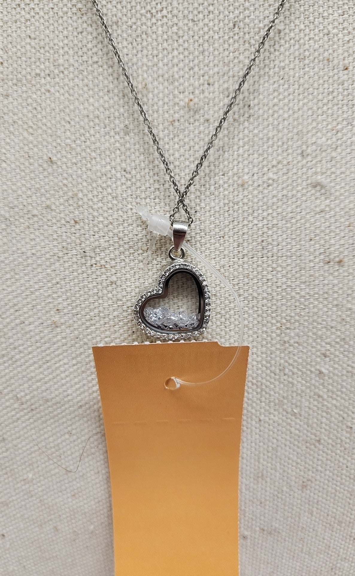 .925 Sterling Silver Heart Necklace