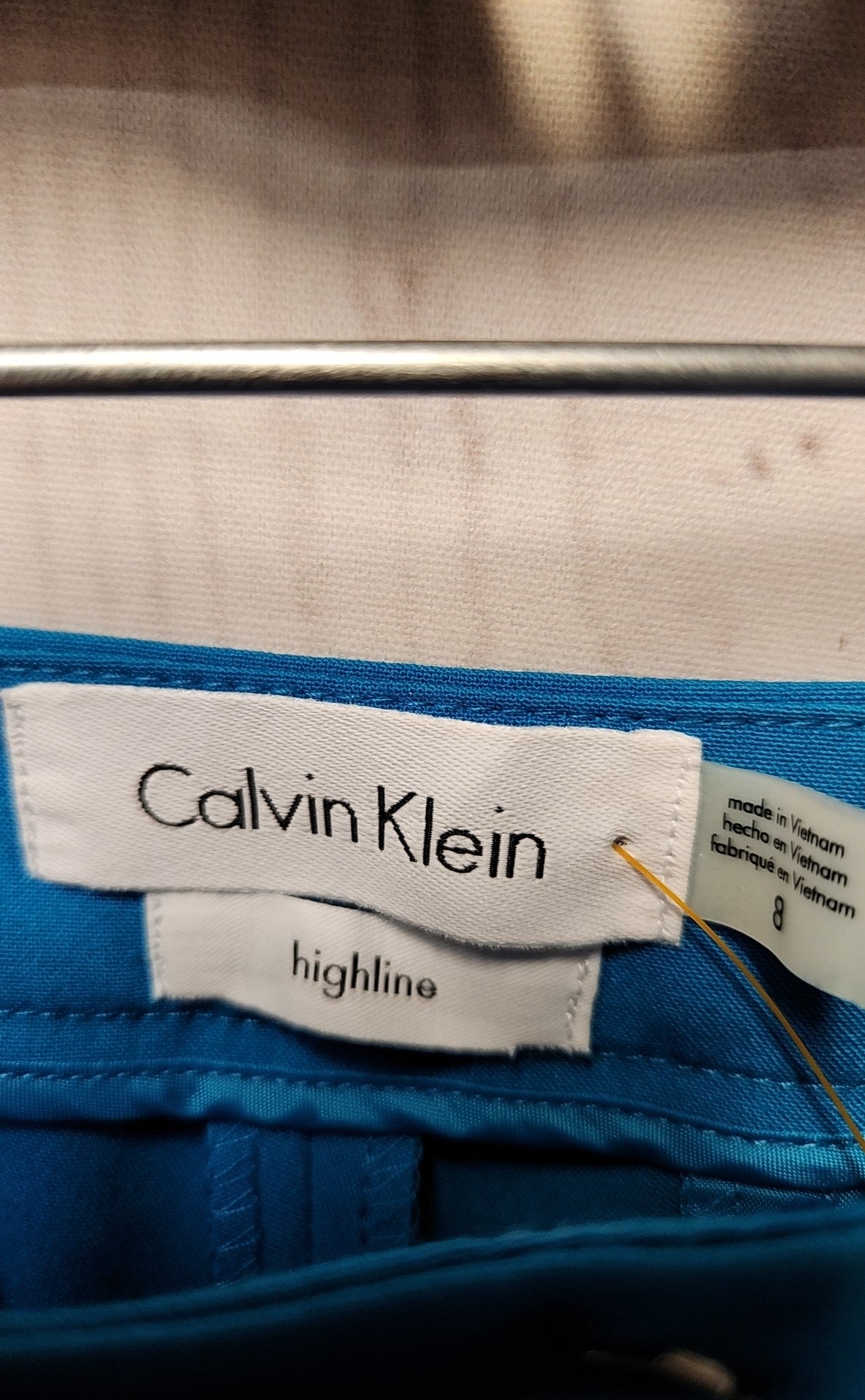 Calvin Klein Women's Size 8 Blue Pants