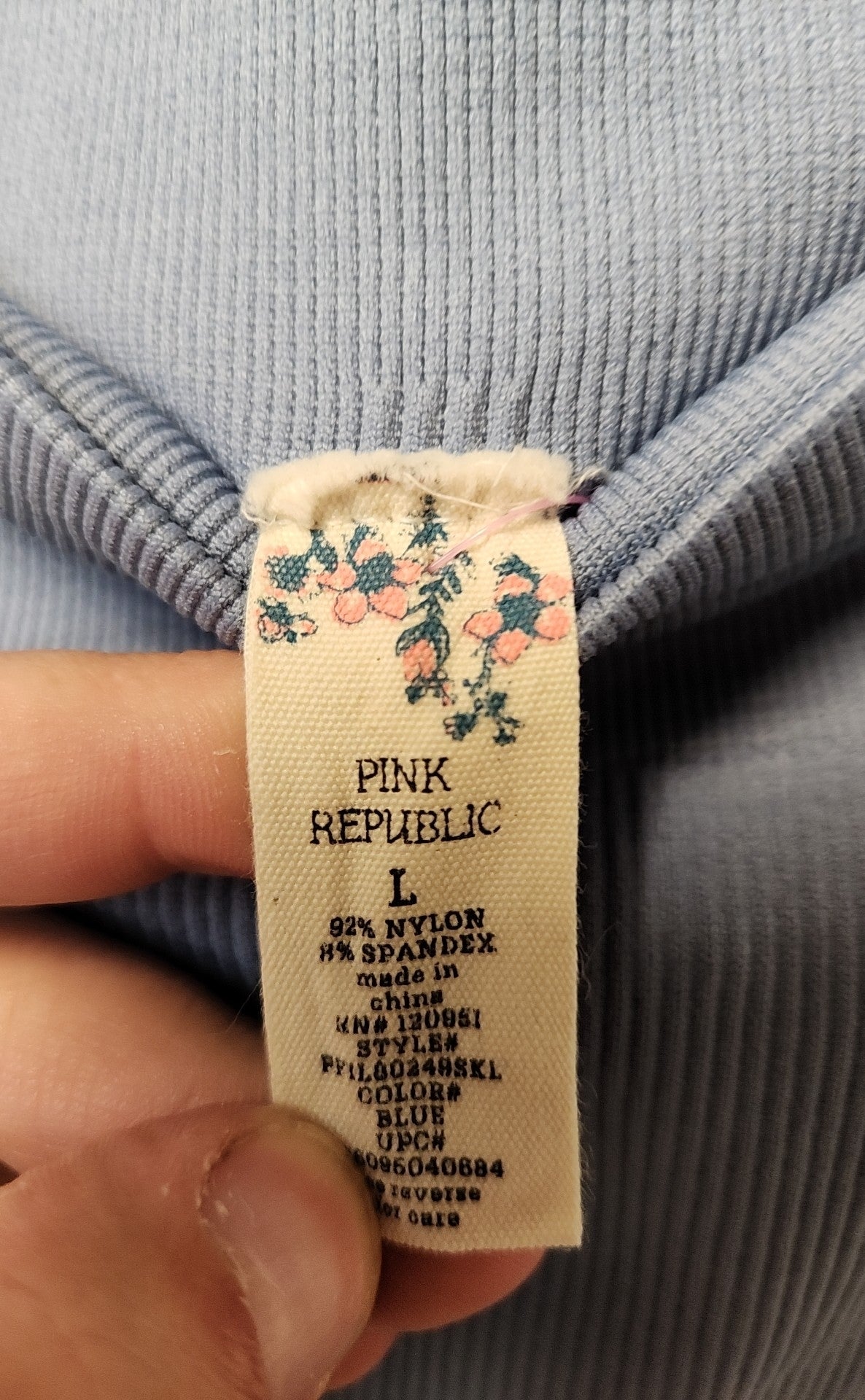 Pink Republic Women's Size L Blue Leggings