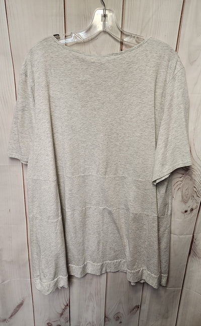 Pure Jill Women's Size XL Gray Short Sleeve Top