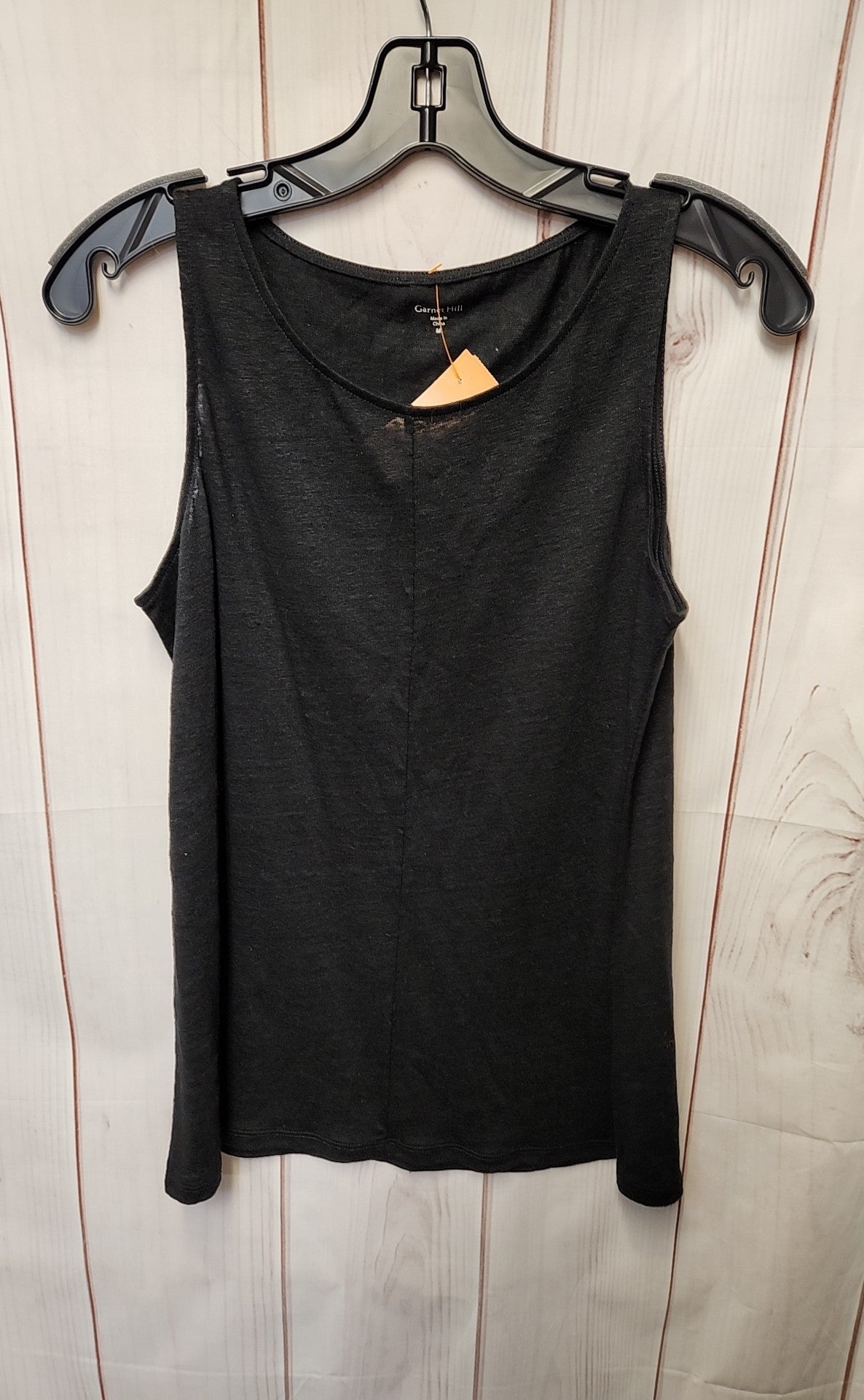 Garnet Hill Women's Size M Black Sleeveless Top
