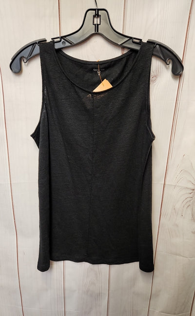 Garnet Hill Women's Size M Black Sleeveless Top