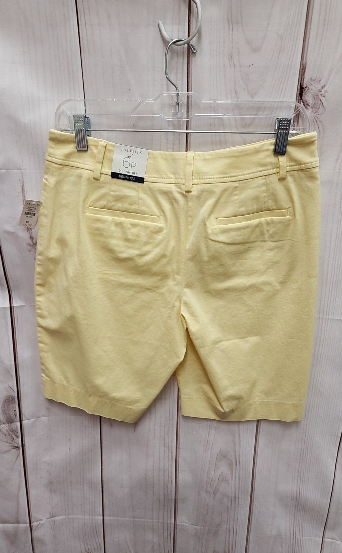 Talbots Women's Size 6 Petite Bermuda Yellow Shorts