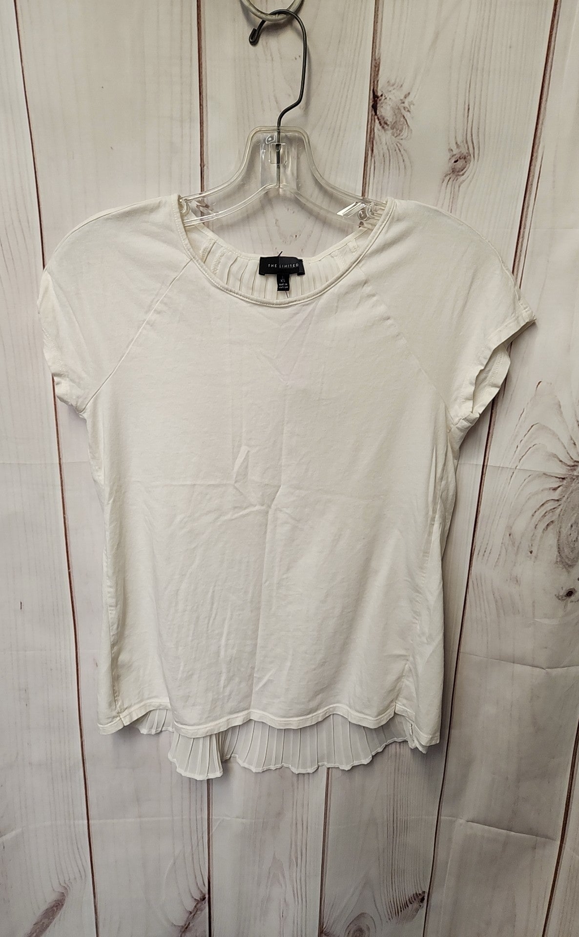 Limited Women's Size XS White Short Sleeve Top