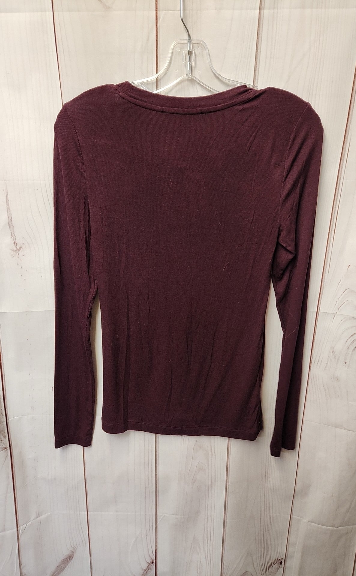 Loft Women's Size S Maroon Long Sleeve Top