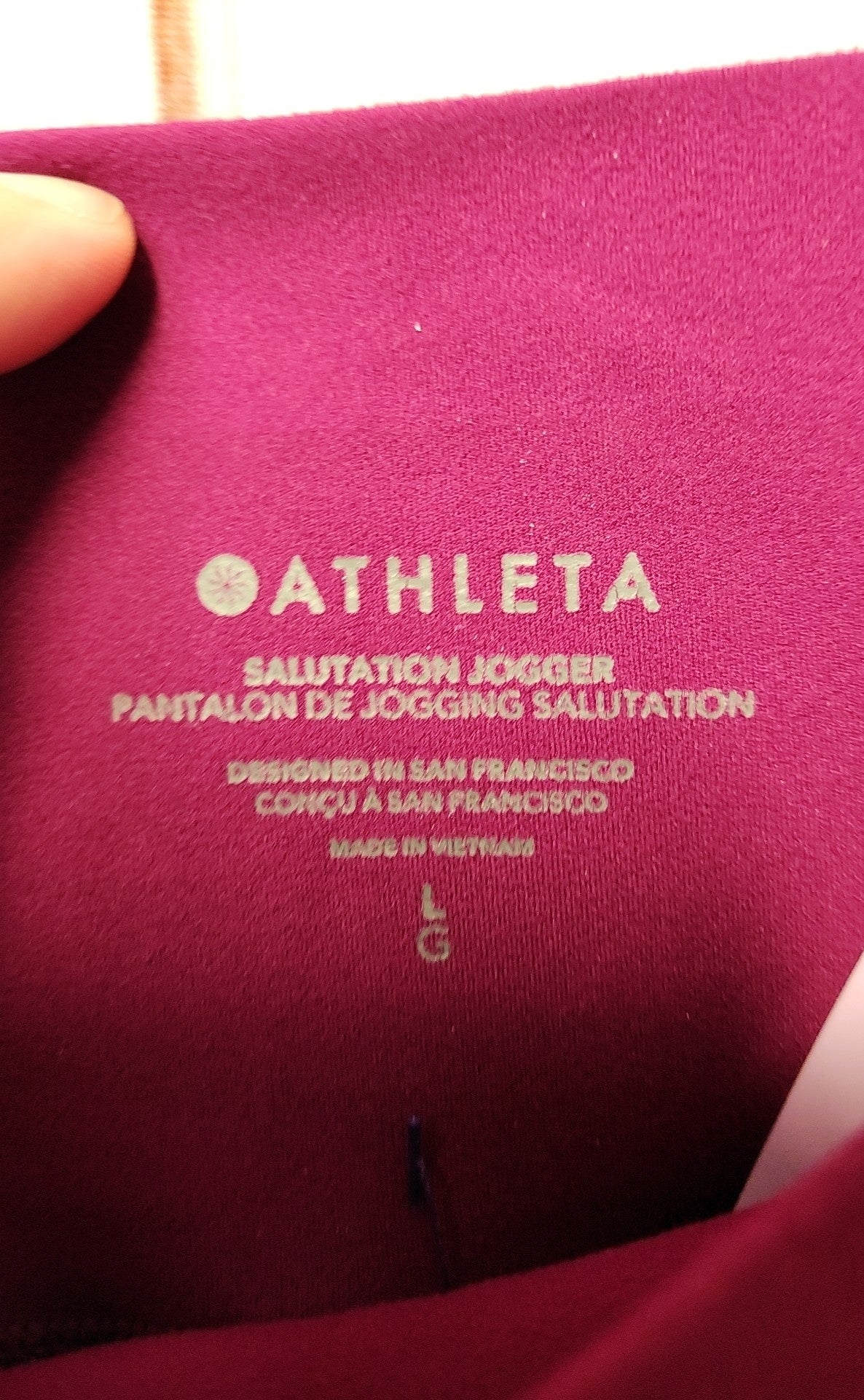 Athleta Women's Size L Purple Leggings