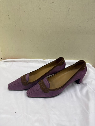 The Original Car Shoe By Prada Women's Size 40 = 9-1/2 Purple Pumps Shoes