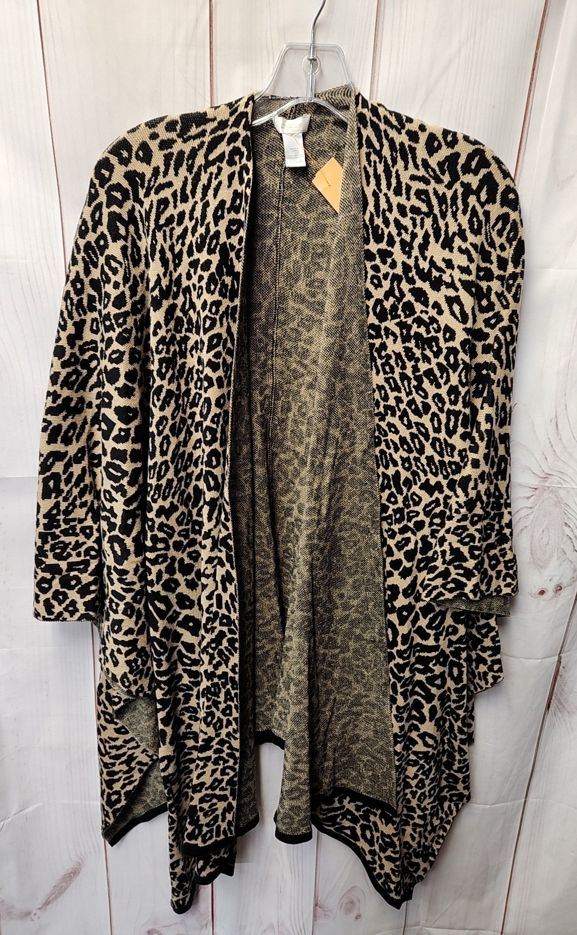 Chico's Women's Size One Size Brown Animal Print Shawl