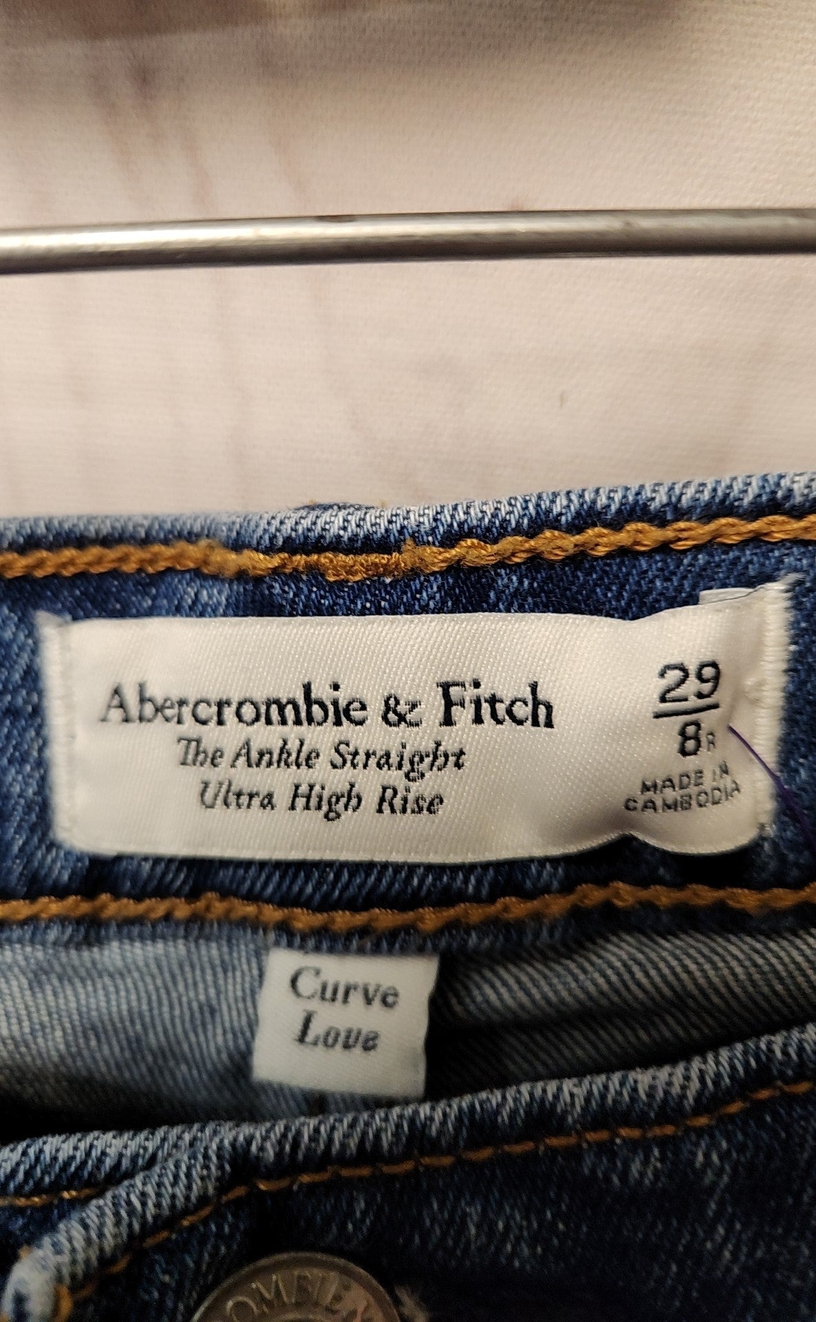 Abercrombie & Fitch Women's Size 29 (7-8) Blue Jeans The Ankle Straight