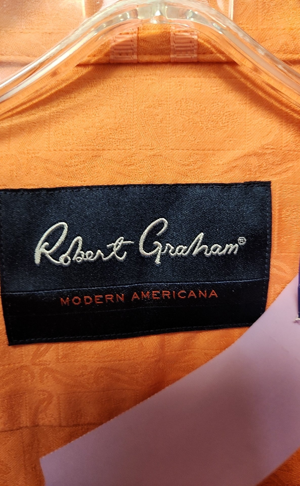 Robert Graham Men's Size 2X Orange Shirt