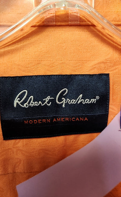 Robert Graham Men's Size 2X Orange Shirt
