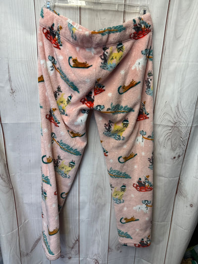 Doggie Drawings Women's Size M Pink PJ Bottoms