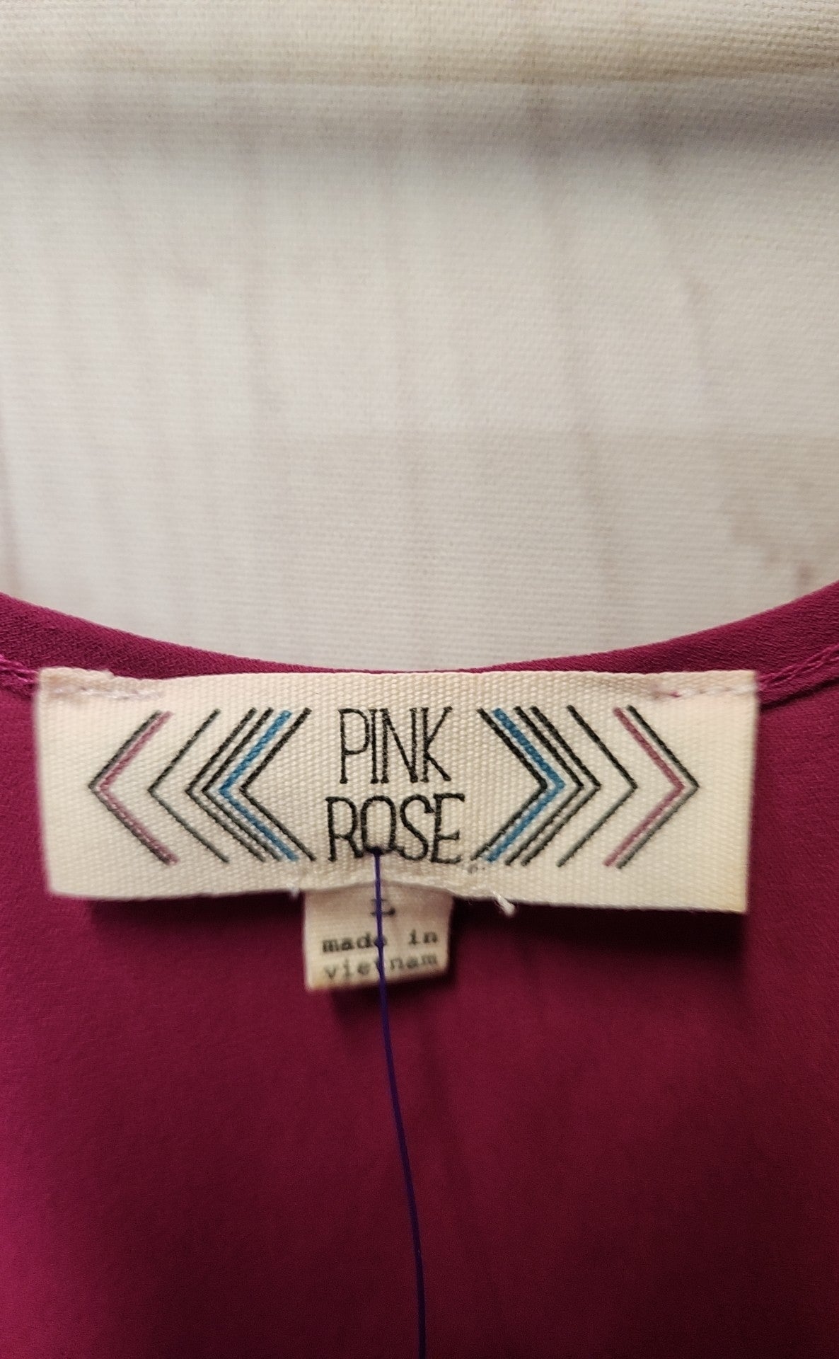 Pink Rose Women's Size L Pink Short Sleeve Top