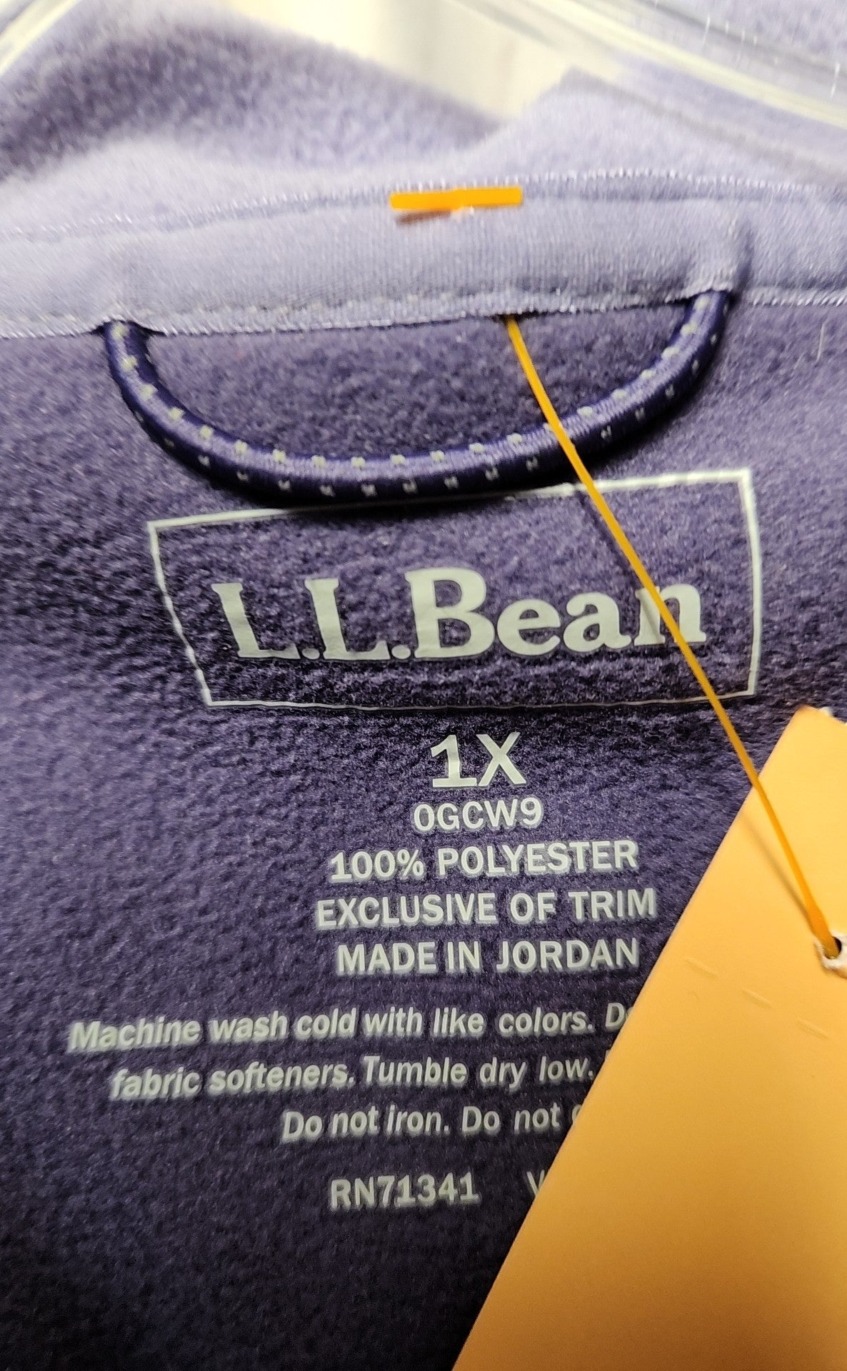 LL Bean Women's Size 1X Purple Jacket