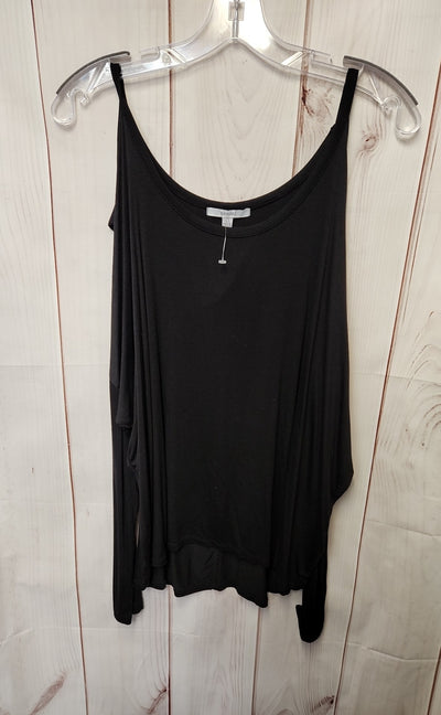 Acemi Women's Size L Black Cold Shoulder Top