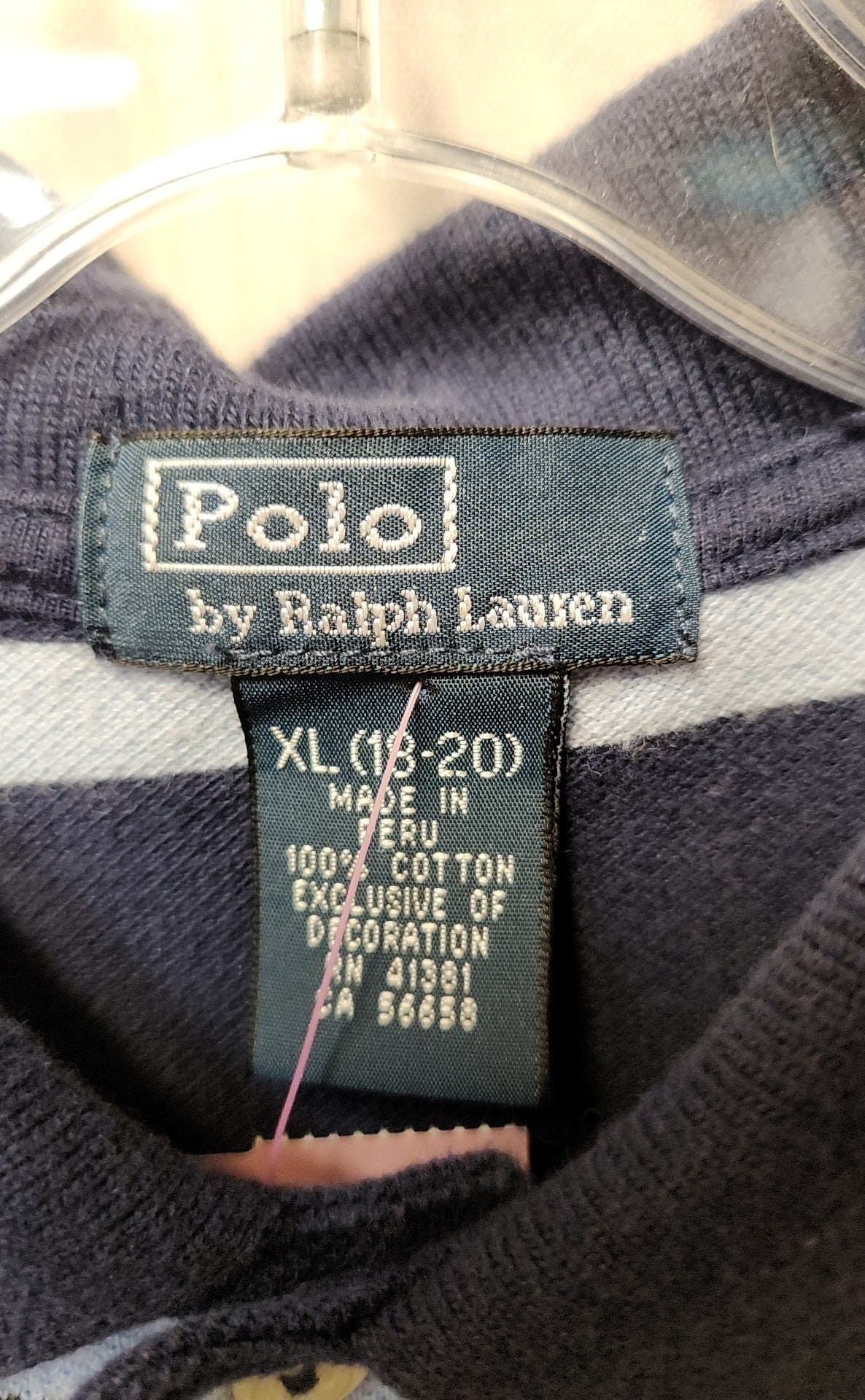 Polo by Ralph Lauren Boy's Size 18/20 Navy Shirt