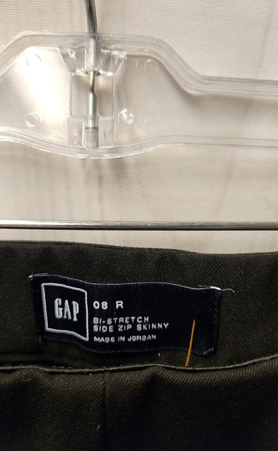 Gap Women's Size 8 Black Pants BI-Stretch Side Zip Skinny