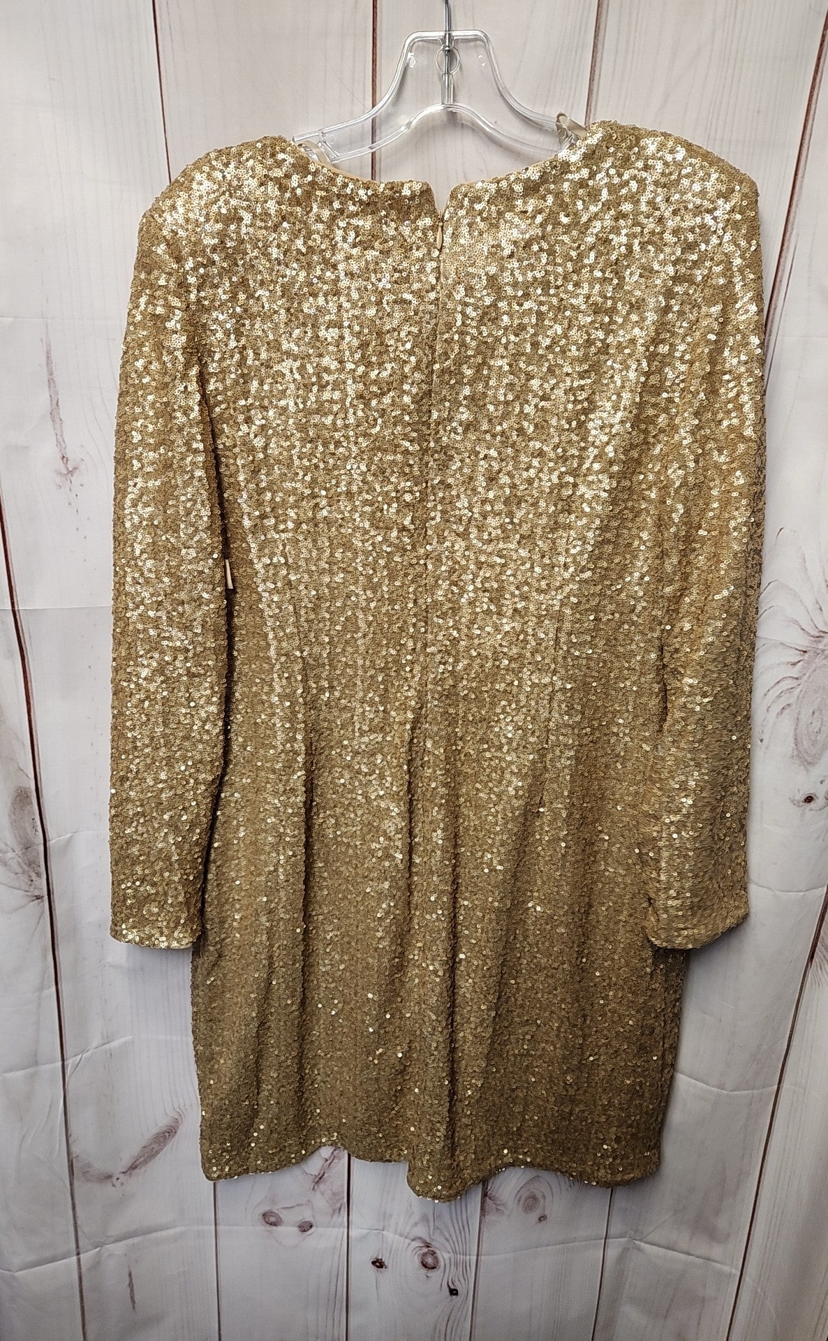 Coldwater Creek Women's Size 14 Beige Sequined Dress