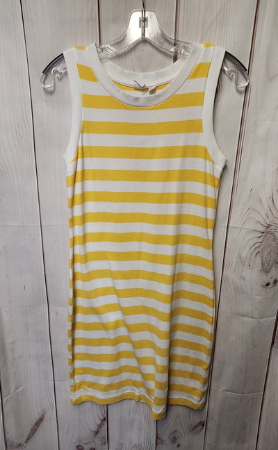 Gap Women's Size S Petite White & Yellow Dress