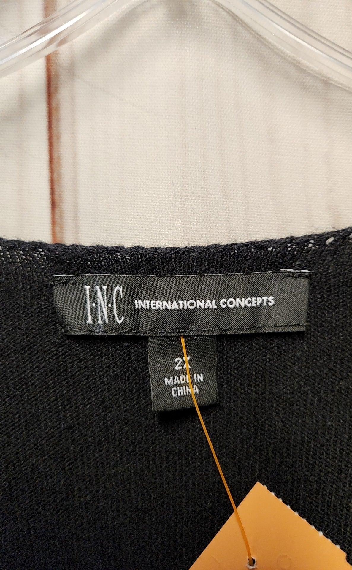 INC Women's Size 2X Black Sweater