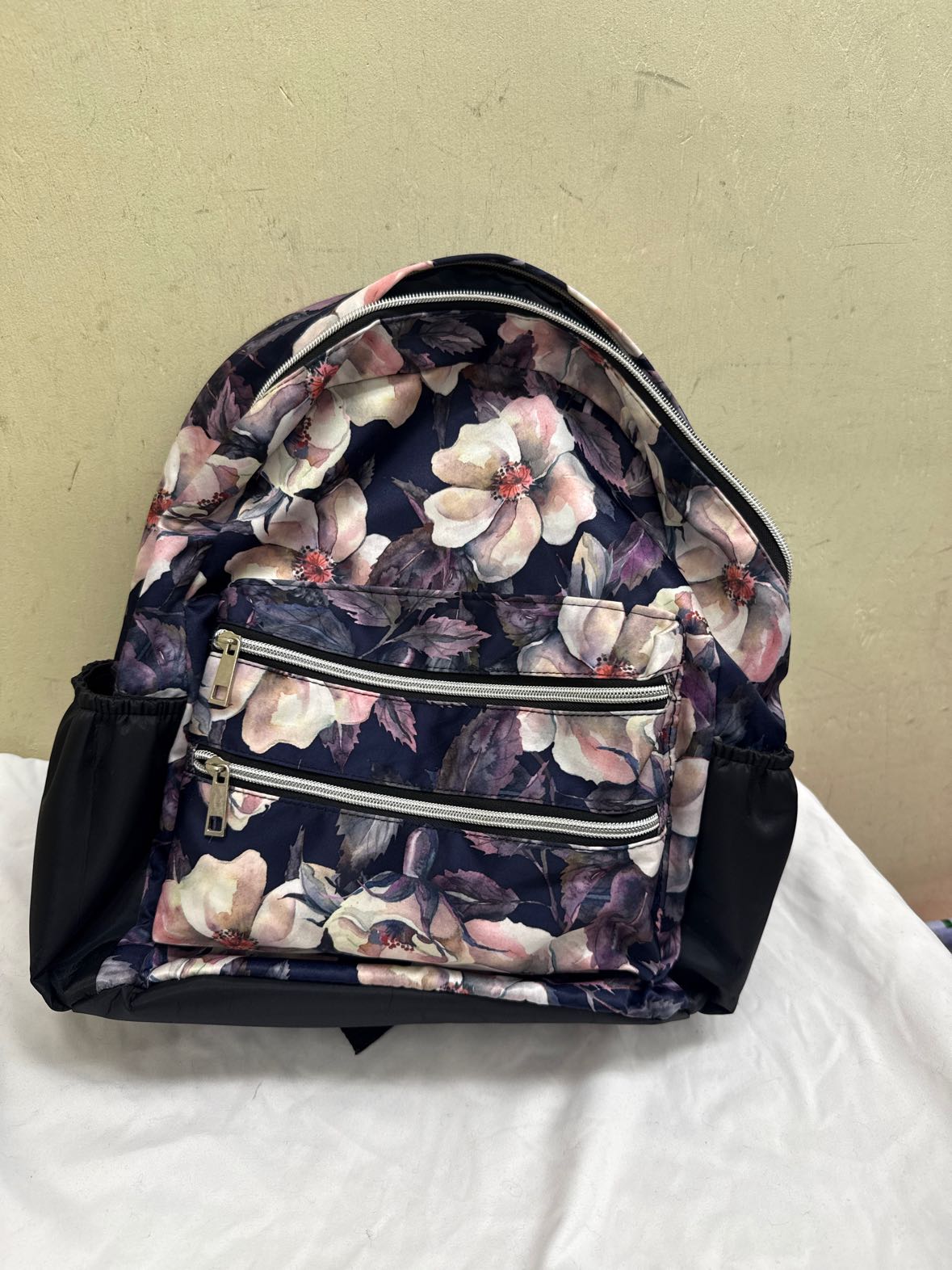 Purple Floral Backpack