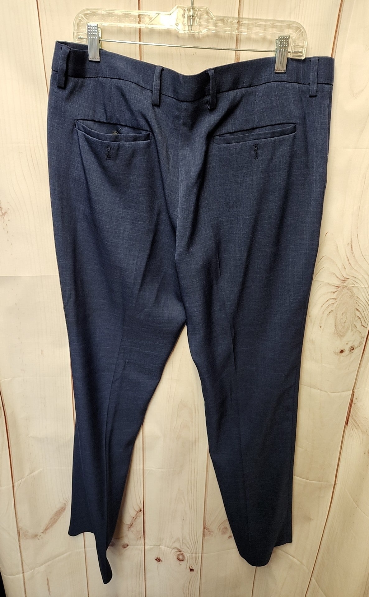 Perry Ellis Men's Size 36x32 Navy Pants Slim Fit