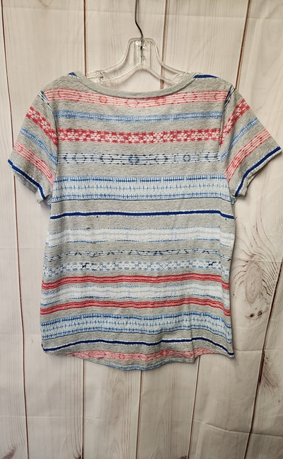 Sonoma Women's Size M Gray Short Sleeve Top