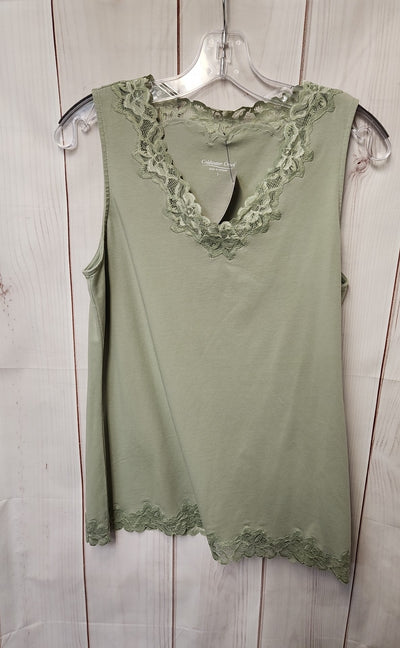 Coldwater Creek Women's Size S Green Sleeveless Top