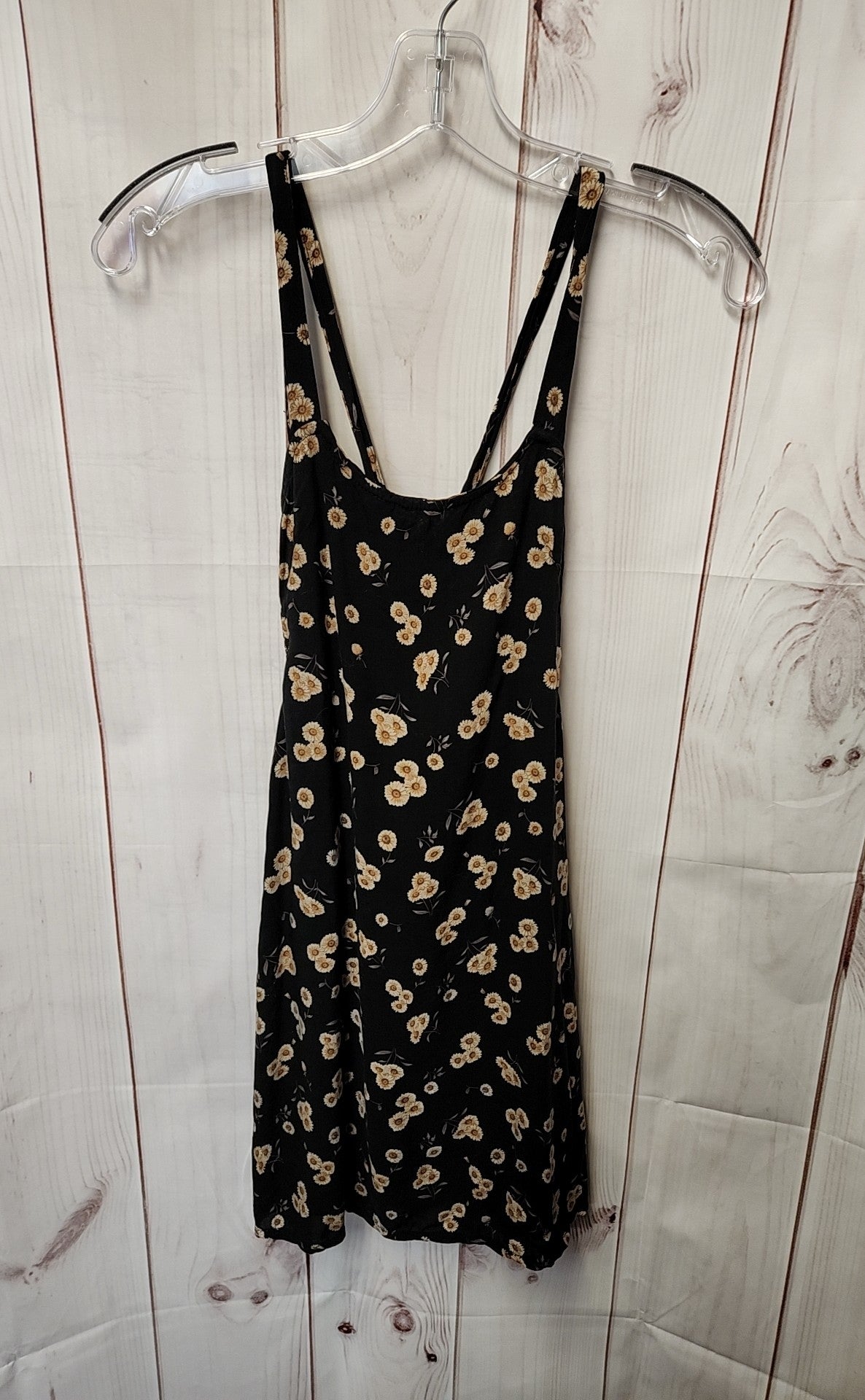 Brandy Melville Women's Size One Size Black Floral Dress