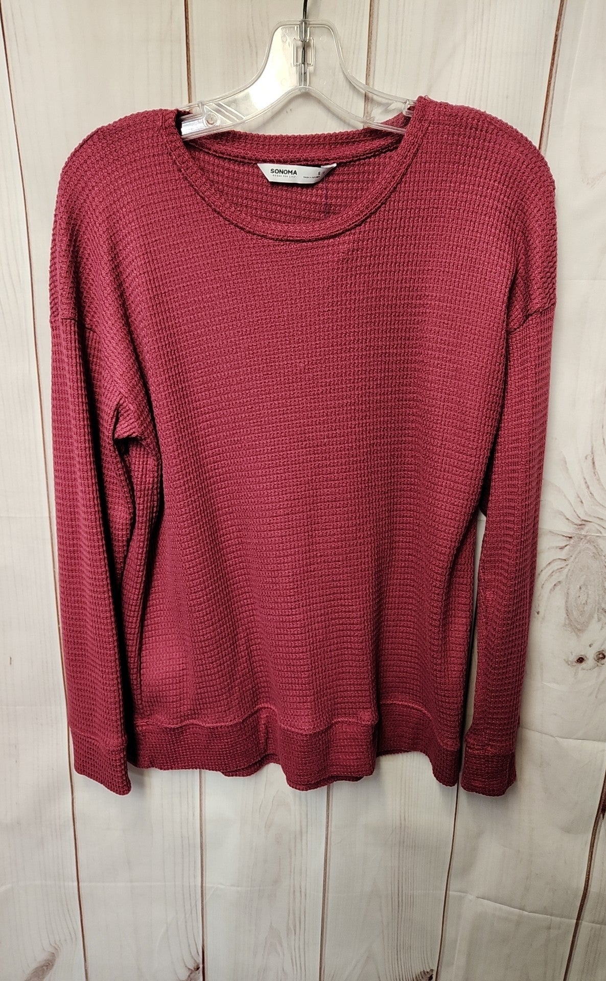 Sonoma Women's Size S Pink Long Sleeve Top