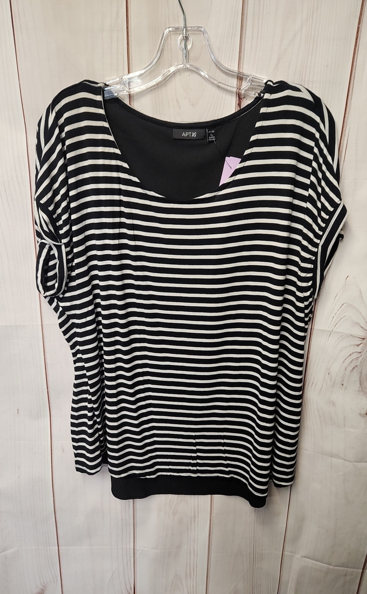Apt 9 Women's Size XL Black Short Sleeve Top