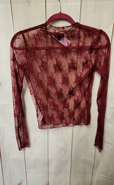 Wild Fable Women's Size XS Red Long Sleeve Top