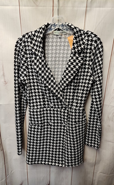 Almost Famous Women's Size L Black & White Dress
