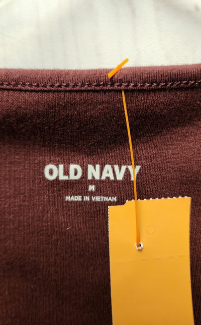 Old Navy Women's Size M Maroon Long Sleeve Top