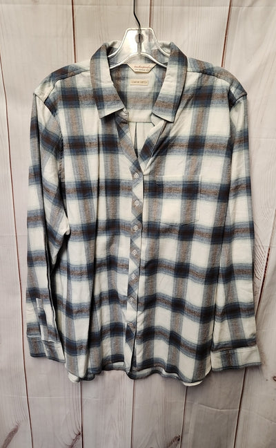 Weatherproof Women's Size XL Blue Long Sleeve Top