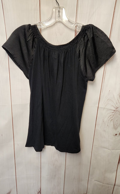 Loft Women's Size XS Petite Black Short Sleeve Top