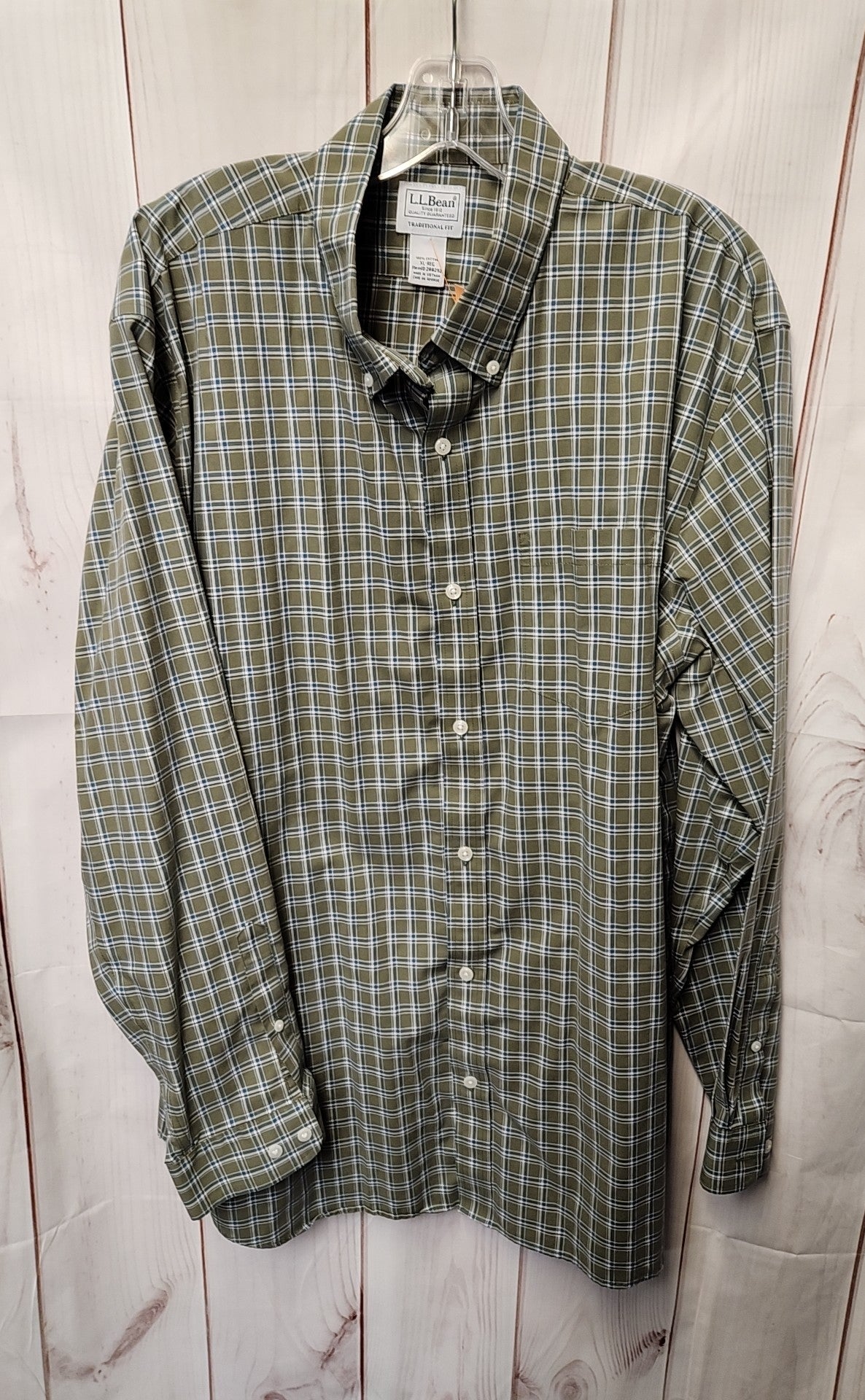 LL Bean Men's Size XL Green Shirt