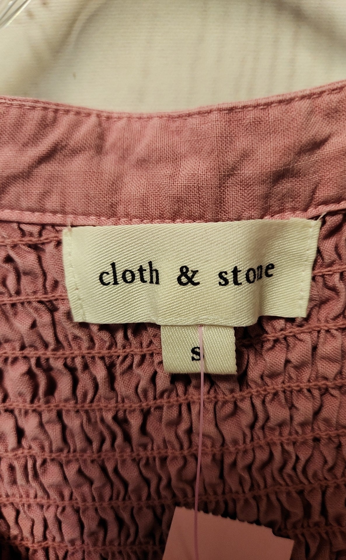 Cloth & Stone Women's Size S Pink Short Sleeve Top