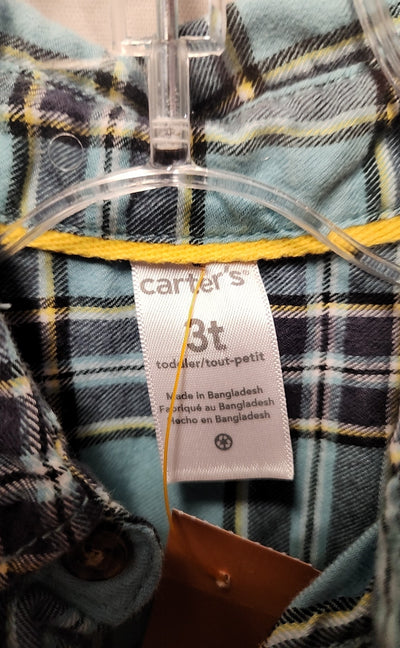Carters Boy's Size 3 Blue Shirt