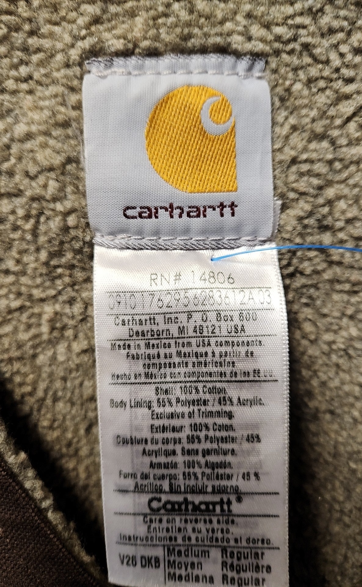 Carhartt Men's Size M Brown Vest