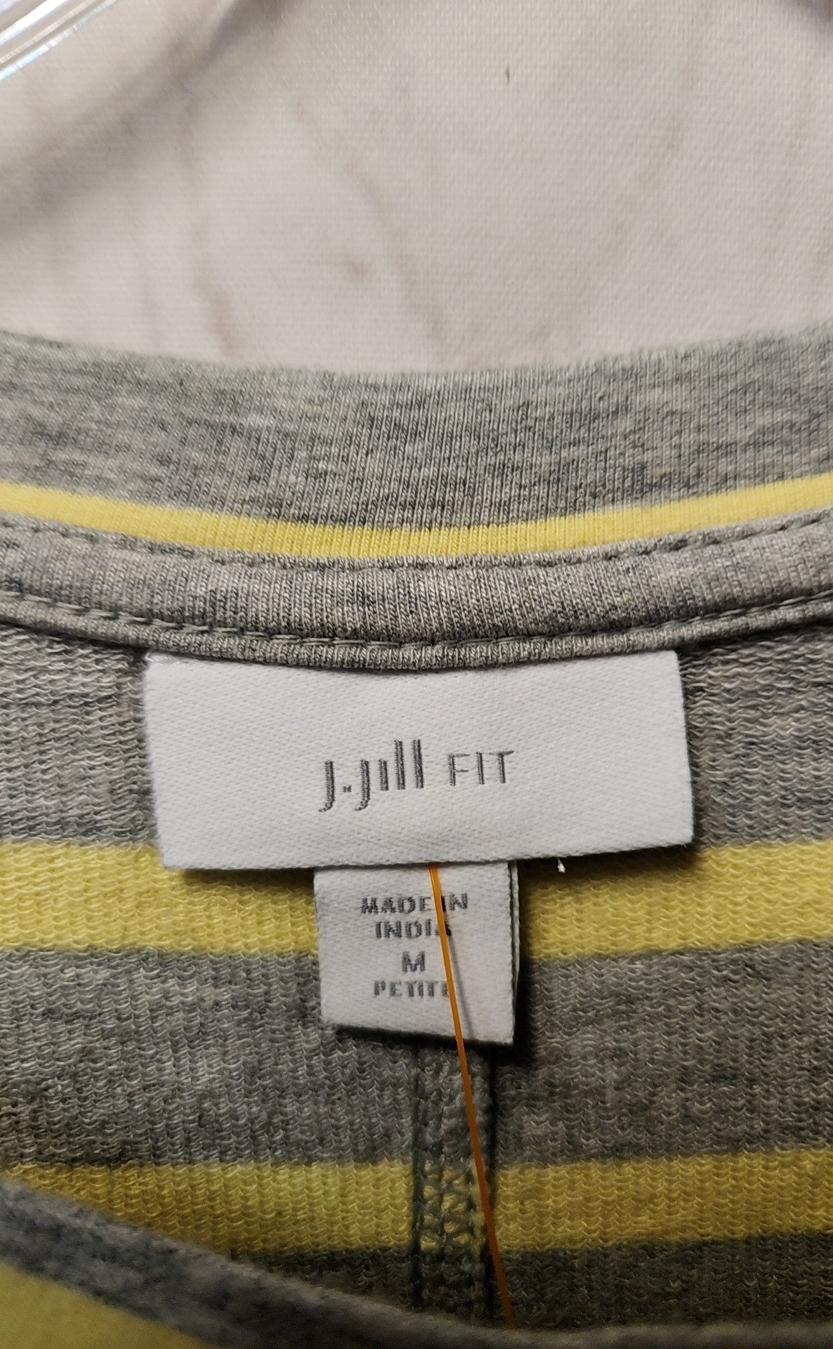 J Jill Women's Size M Petite Gray Long Sleeve Top