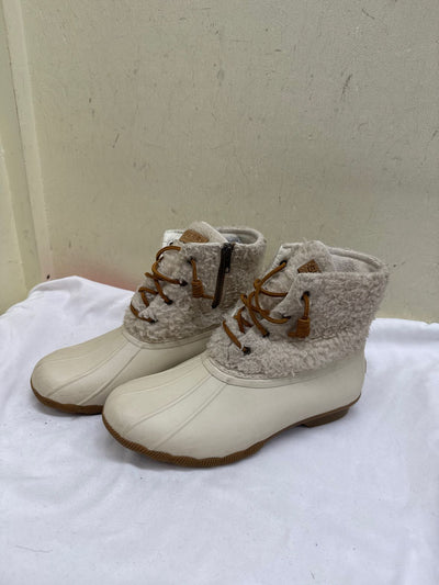 Sperry Women's Size 7-1/2 White Boots Shoes