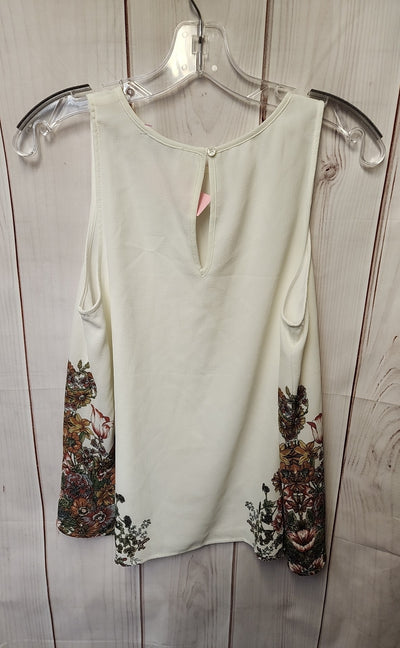 NWT Dalia Women's Size S White Sleeveless Top