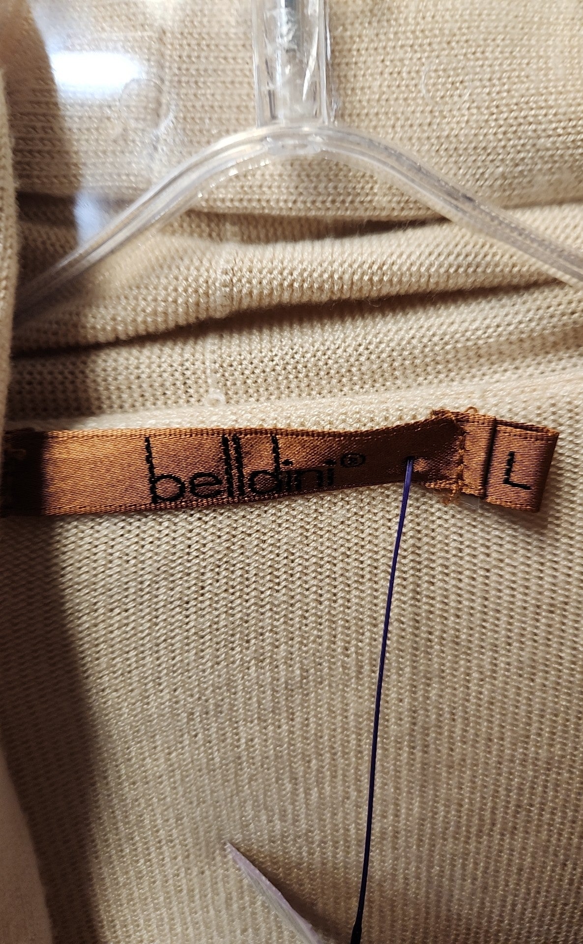 Belldini Women's Size L Beige Cardigan