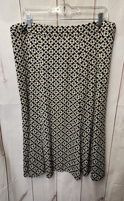 Sunny Leigh Women's Size L Black & Beige Skirt